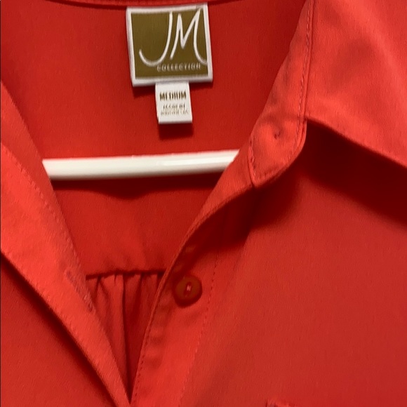 JM Collection Blouse. Size M bottom tie at front - Picture 2 of 4